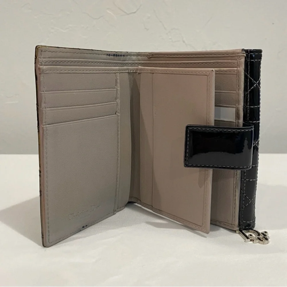 Christian Dior Patent Leather French Wallet